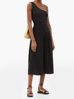 Thumbnail for your product : Anaak Anneka Shirred-waist Cotton-gauze Culottes - Black