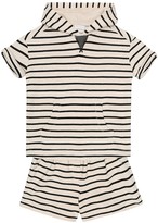 Thumbnail for your product : BRUNELLO CUCINELLI KIDS Striped cotton-jersey shorts
