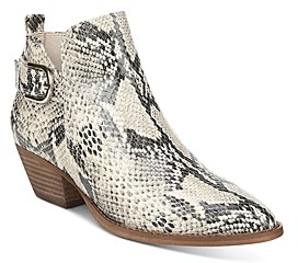 sam edelman snake print booties