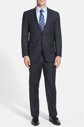 Hickey Freeman Classic Fit Stripe Suit