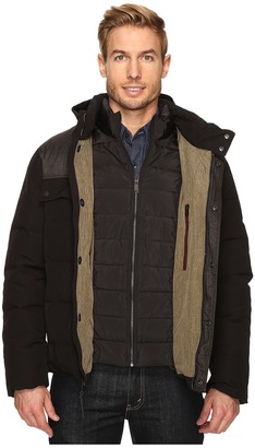 Cole Haan Utility Down Quilted Military Jacket Men's Coat