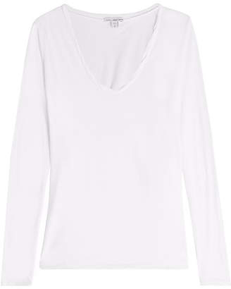 James Perse Long-Sleeved Cotton Top