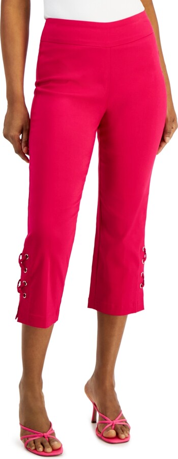 Plus Size Mid-Rise Pull-On Capri Pants, Created for Macy's