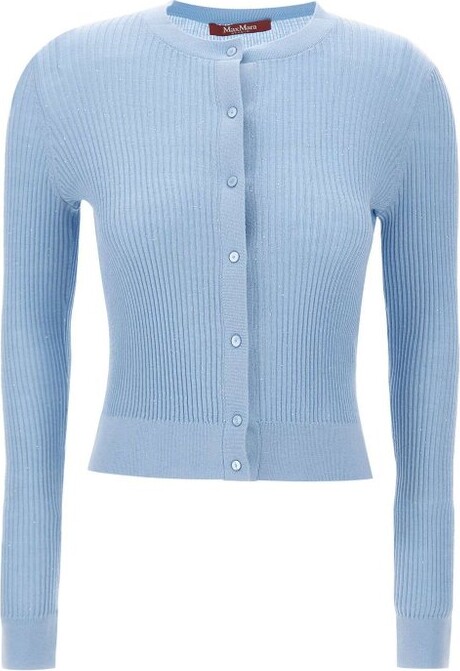 Studio Max Mara Crewneck Button-Up Cardigan