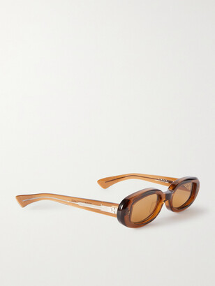 Jacques Marie Mage Besset Oval-frame Acetate Sunglasses - Brown - ShopStyle