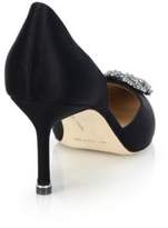Thumbnail for your product : Manolo Blahnik Hangisido 70 Satin d'Orsay Pumps