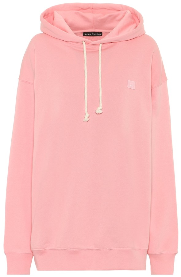 acne studios ferris face oversized cotton hoodie