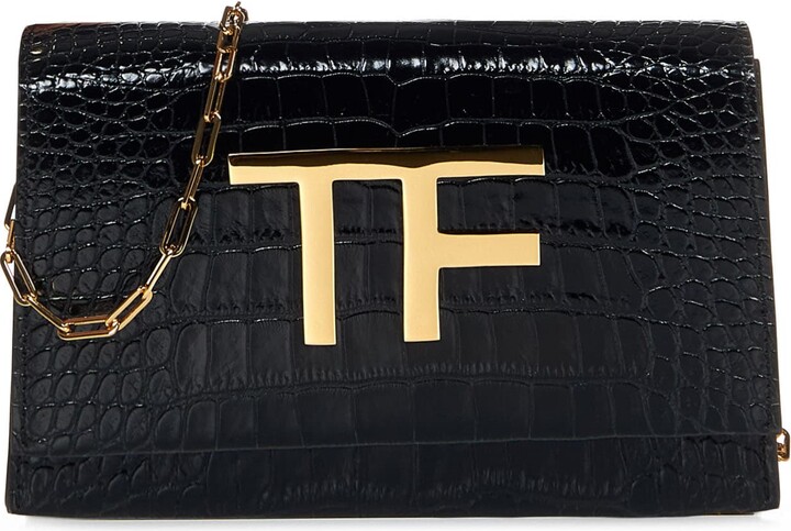 TOM-FORD-Flip-Sequin-Leather-Chain-Hand-Bag-Turquoise-Blue – dct-ep_vintage  luxury Store