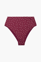 Thumbnail for your product : Vix Paula Hermanny Lola Polka-dot High-rise Bikini Briefs