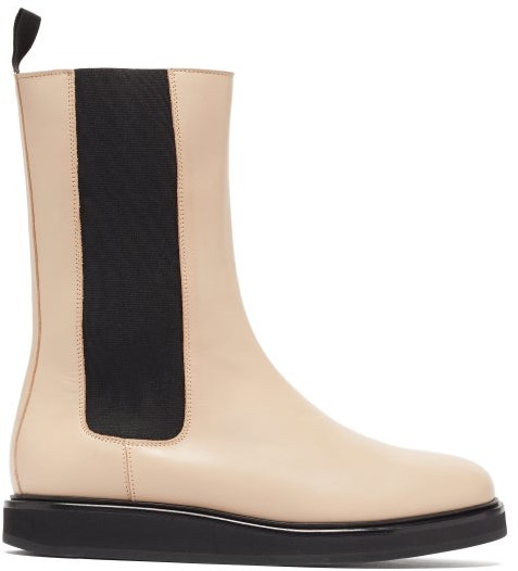 cream chelsea boots womens