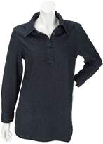 Thumbnail for your product : Denim & Co. Petite Stretch Denim Long Sleeve Shirt