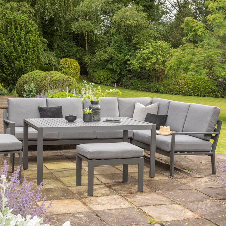 Dunelm Titchwell 5 Seater Grey Corner Sofa Dining Set Grey ShopStyle