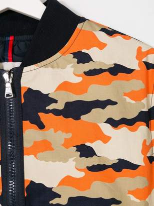 Moncler Kids TEEN camouflage bomber jacket