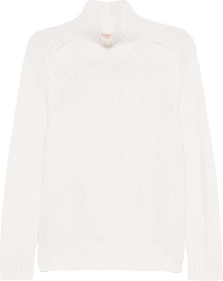 Purotatto High-Neck Ribbed Sweater