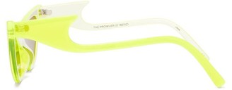 Le Specs The Prowler Cat-eye Acetate Sunglasses - Yellow