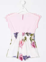 Thumbnail for your product : MonnaLisa floral print playsuit