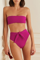 Thumbnail for your product : Mara Hoffman + Net Sustain Goldie Tie-front Bikini Briefs