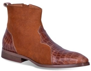side zip dress boots mens