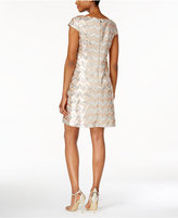 Thumbnail for your product : Vince Camuto Cap-Sleeve Chevron Sequined Dress