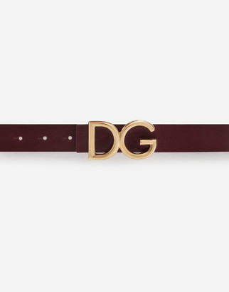 Dolce & Gabbana Dauphine Leather Belt
