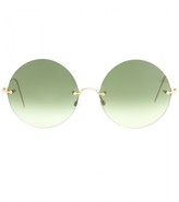 Thumbnail for your product : Victoria Beckham Feather Round Large sunglasses