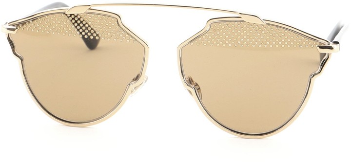 Christian Dior So Real S Aviator Sunglasses Studded Acetate And Metal Shopstyle Christian Dior So Real S Aviator Sunglasses Studded Acetate And Metal Shopstyle
