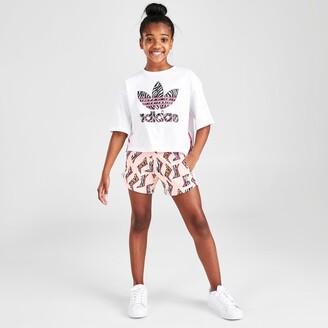 adidas Girls' AOP Animal-Infill Flash Shorts - ShopStyle
