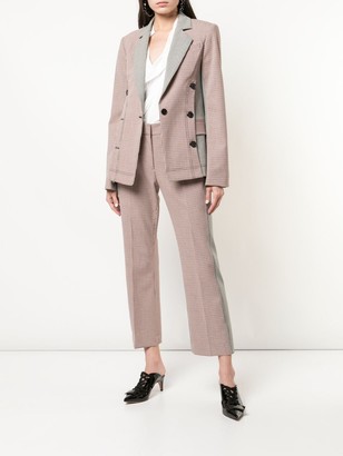 Derek Lam 10 Crosby Cropped Checked Trouser