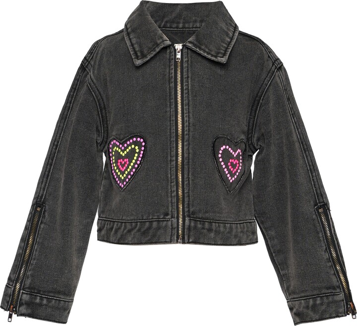 Baby Sara Kids' Embellished Denim Jacket