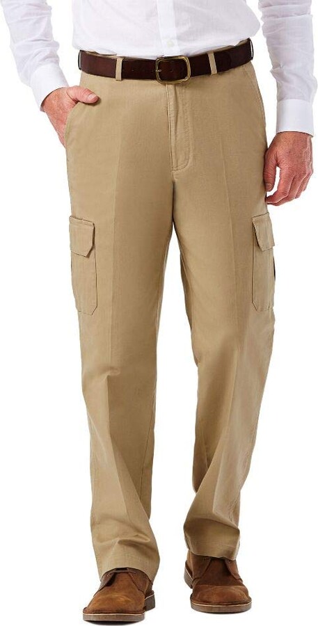 stretch waist khakis