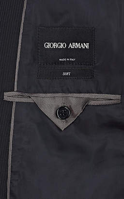 Giorgio Armani Men's Soft Pinstriped Wool Two-Button Suit