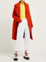 Thumbnail for your product : Eckhaus Latta Single Breasted Boiled Wool Blend Coat - Womens - Red