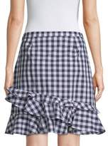Thumbnail for your product : Draper James Gingham Ruffle Mini Skirt