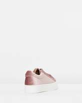 Thumbnail for your product : Missguided Velvet Platform Trainers