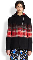 Thumbnail for your product : Thakoon Ombre Plaid Felt Hooded Jacket