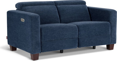 Newacme LLC 62.2"Wide Zero Clearance Power Recliner Loveseat Sofa with Adjustable Headrest