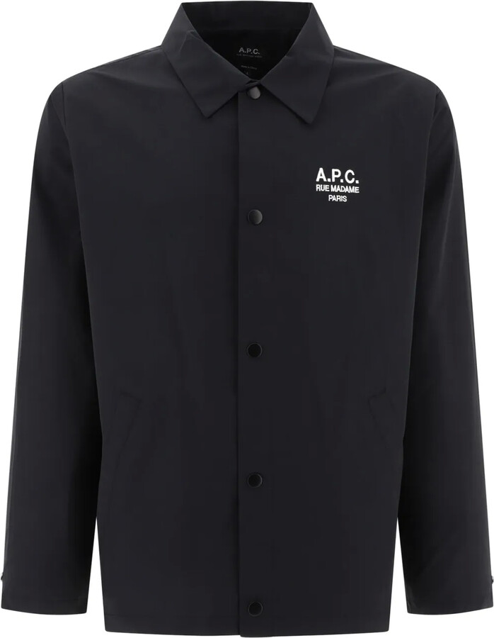 A.P.C. Regis logo-embroidered shirt jacket