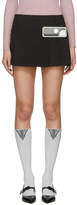 Prada Black Gum Patch Miniskirt