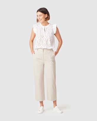 French Connection Women's Pants - Cotton Utility Pants - Size One Size, 10 at The Iconic