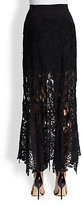 Thumbnail for your product : Donna Karan A-Line Macrame Skirt
