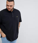 Thumbnail for your product : Lyle & Scott logo pique polo shirt in black