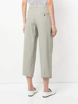 Thumbnail for your product : Jil Sander Navy cropped pleated trousers