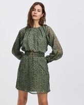Thumbnail for your product : Atmos & Here Atmos&Here - Women's Green Mini Dresses - Miriam Belted Mini Dress - Size 16 at The Iconic