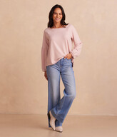 Thumbnail for your product : Summersalt The Softest French Terry Boatneck Pullover - Petal