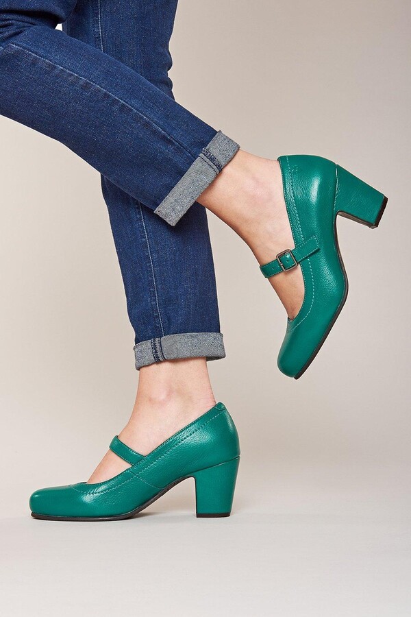 Moshulu 'Biambi' Leather Bar Shoes ShopStyle Heels