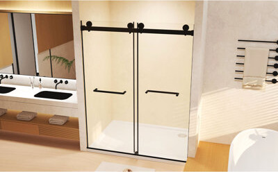 Wovilo Double Sliding Shower Door 56 - 60 \