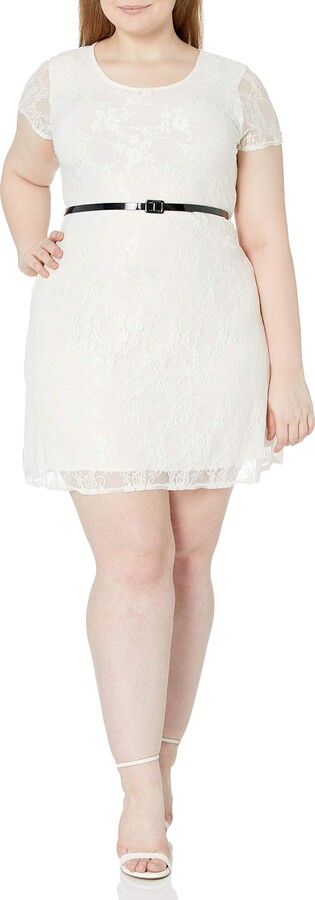 junior plus size white dresses