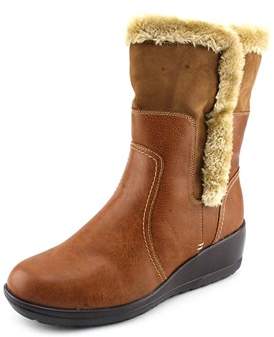 Softspots Corby Women Round Toe Brown Mid Calf Boot.