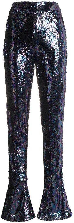 high waisted sparkly pants