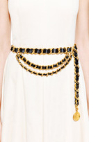 Thumbnail for your product : WGACA Vintage Chanel Black Gold Heavy Chain Belt From What Goes Around Comes Around